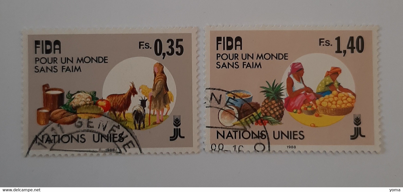 N° 163 Et 164       FIDA  -  Pour Un Monde Sans Fin - Used Stamps