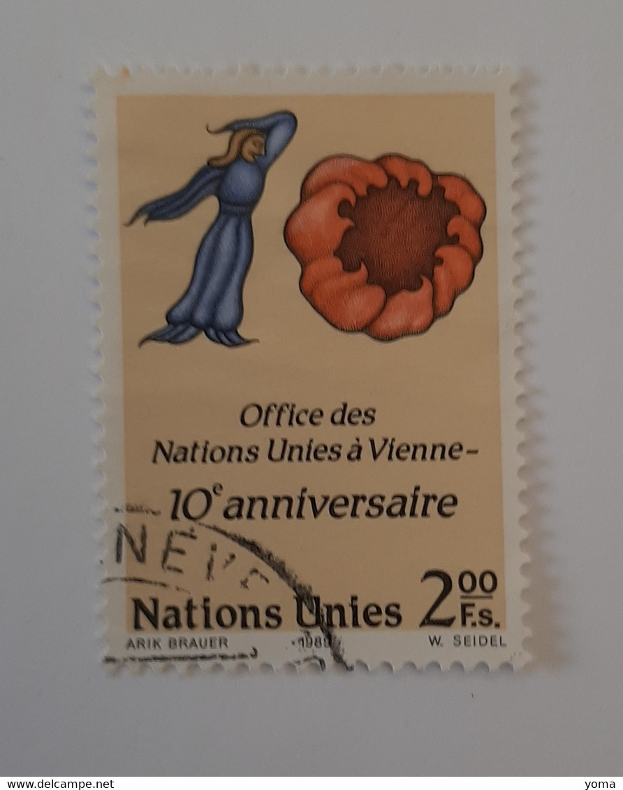 N° 179       10 Ans Du Centre Des Nations-Unies De Vienne - Usati