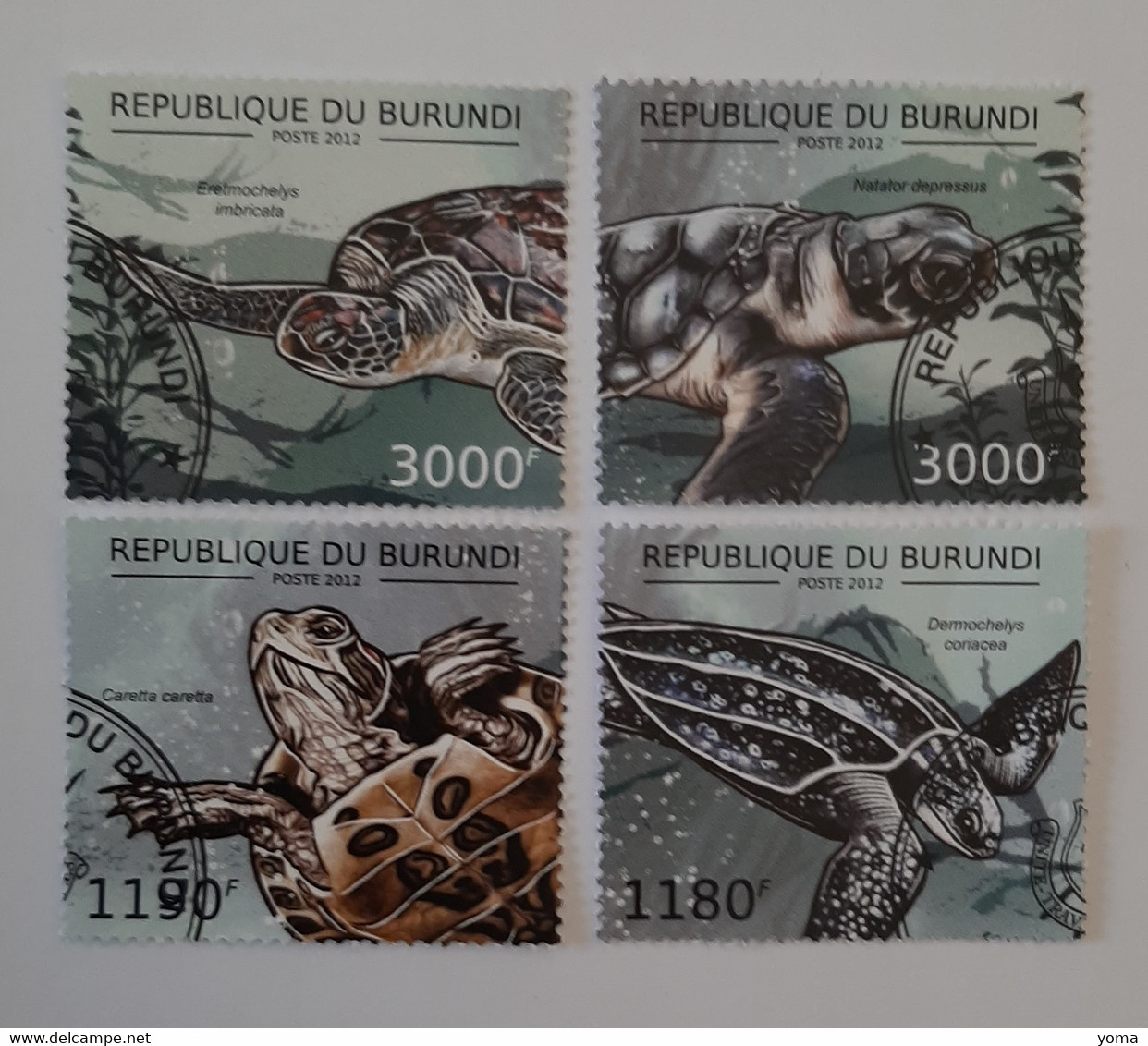 N° 1790 à 1794       Tortues De Mer - Used Stamps