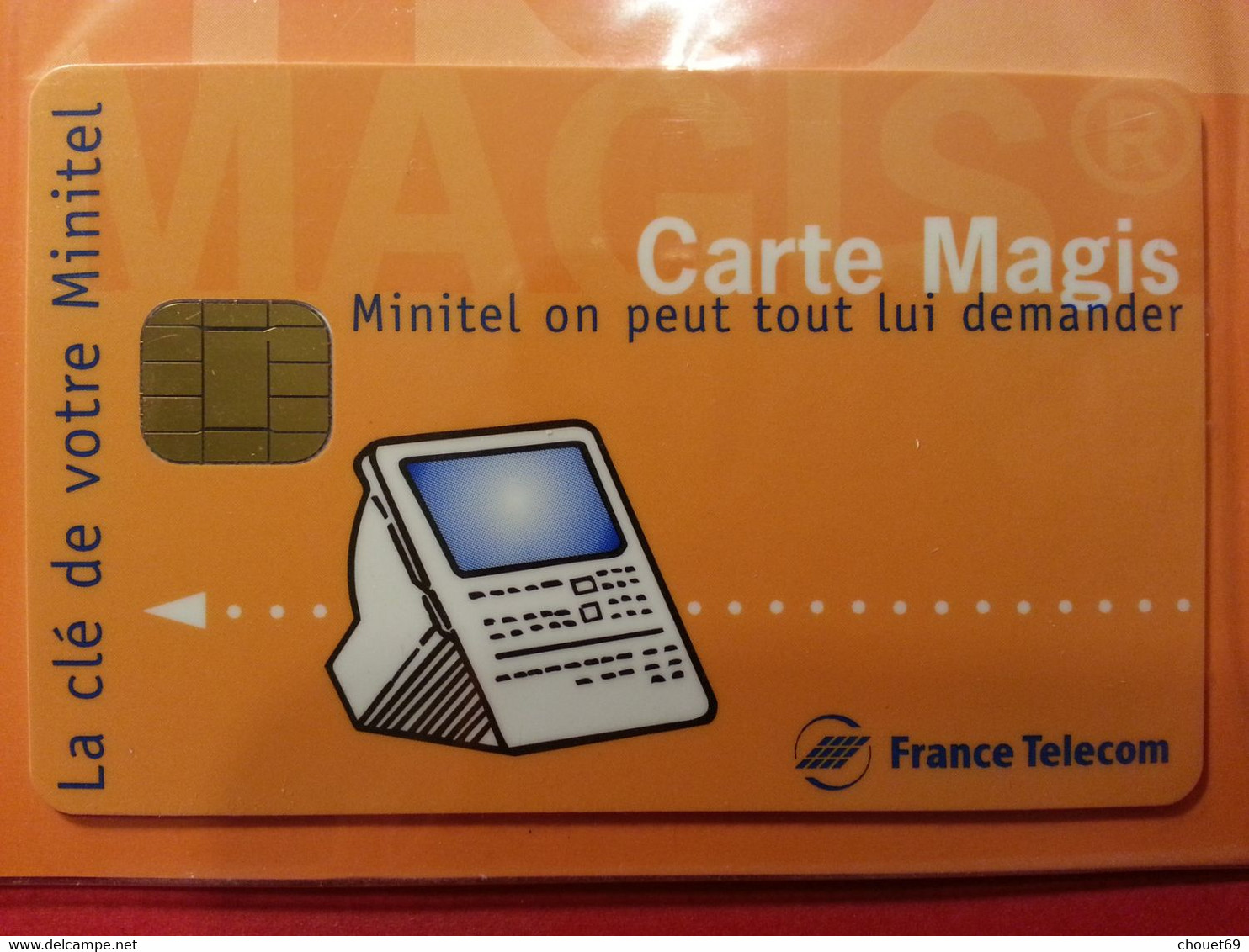 Carte MAGIS France Telecom Orange Clé Du Minitel Avec Encart Sous Blister NEUVE écran Clair Modèle 1 - Origen Desconocido