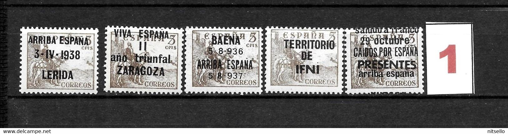 LOTE 2230  ///   GUERRA CILVIL - LOTE DE DIFERENTES SELLOS  **MNH - Nationalistische Ausgaben