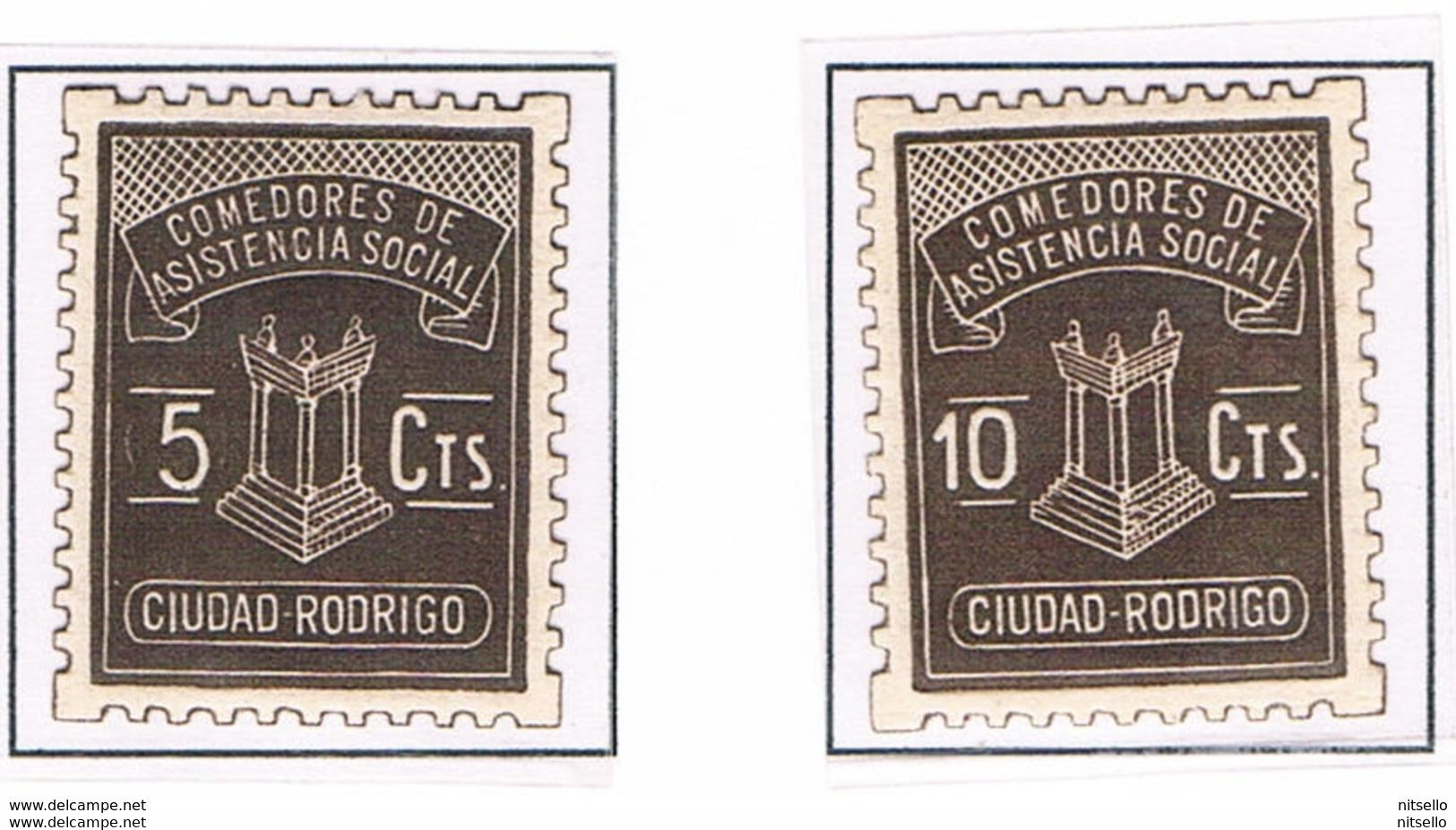 LOTE 2230  ///  (C110)  GUERRA CIVIL   CIUDAD RODRIGO ( SALAMANCA ) Fesofi 1/2  **MNH - Emissions Nationalistes