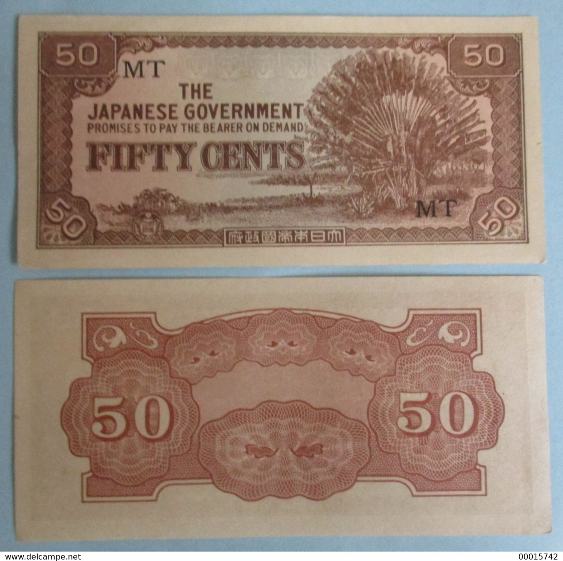 MALAYA JAPANESE OCCUPATION 50 CENTS + 1 DOLLAR + 10 DOLLAR 1942 WWII P-M4b UNC  D-0919 - Malaysia