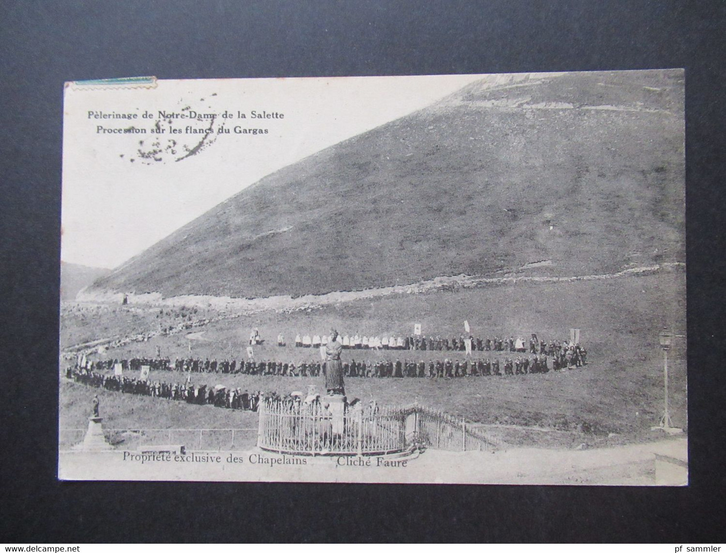 AK Frankreich Um 1910 LA SALETTE Pélérinage De Notre-Dame De La Salette. Procession Sur Les Flancs Du Gargas - La Salette