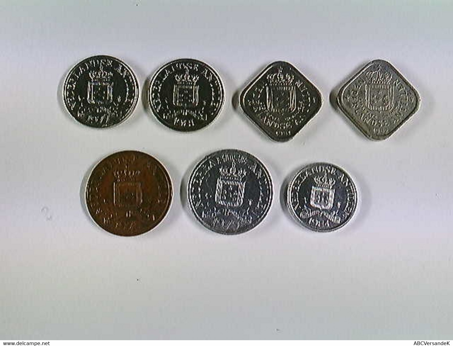 Münzen Nederlandse Antillen, 7 Münzen, Konvolut, 1975 - 1984 - Numismatiek