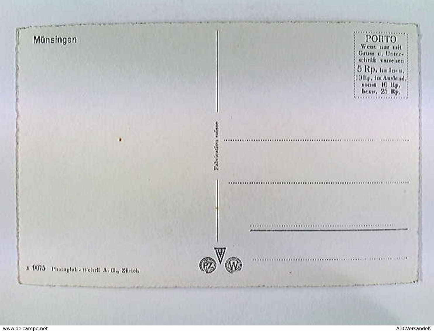 Münsingen, Panoramaansicht, AK, Ungelaufen, Ca. 1950 - Münsingen