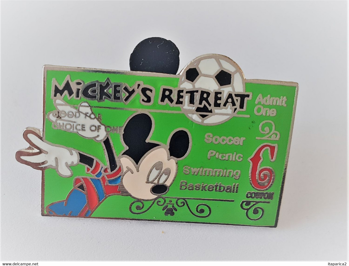 PINS DISNEY 2005  MICKEY MICKEY'S RETREAT COCCER PICNIC SWIMMING BASKETBALL  / LIMITED EDITION OF 3000 /  33NAT - Disney