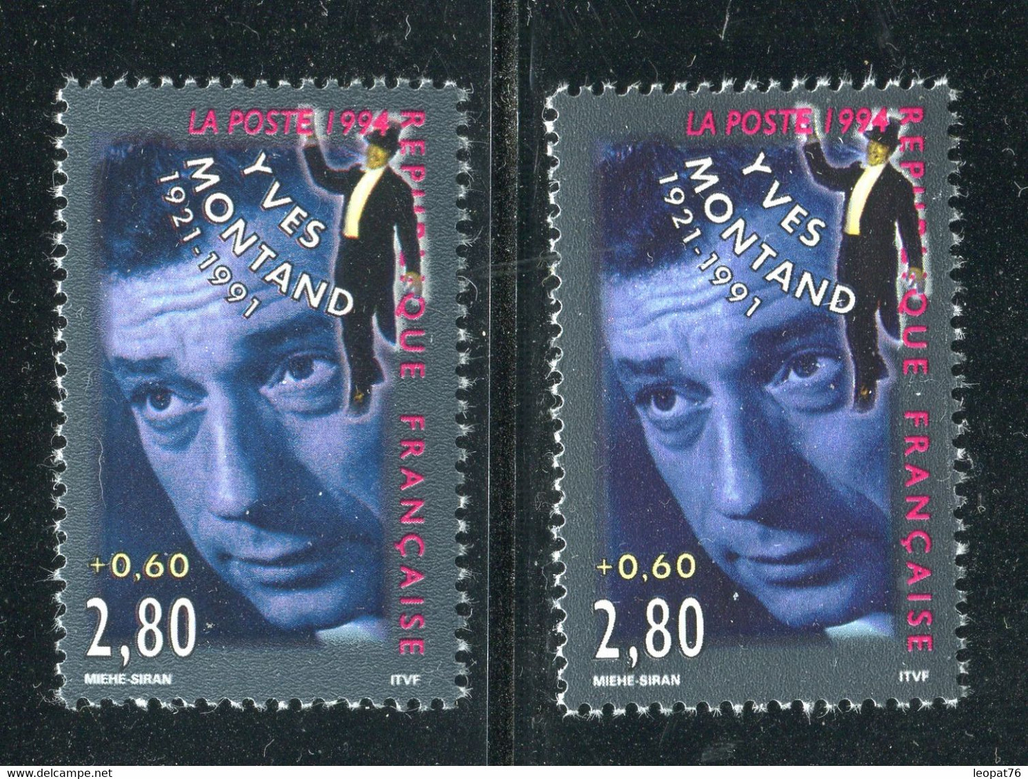 Variété Sur N°Yvert 2901 - 2 Nuances De Bleu - Neufs ** - Réf V 859 - Unused Stamps