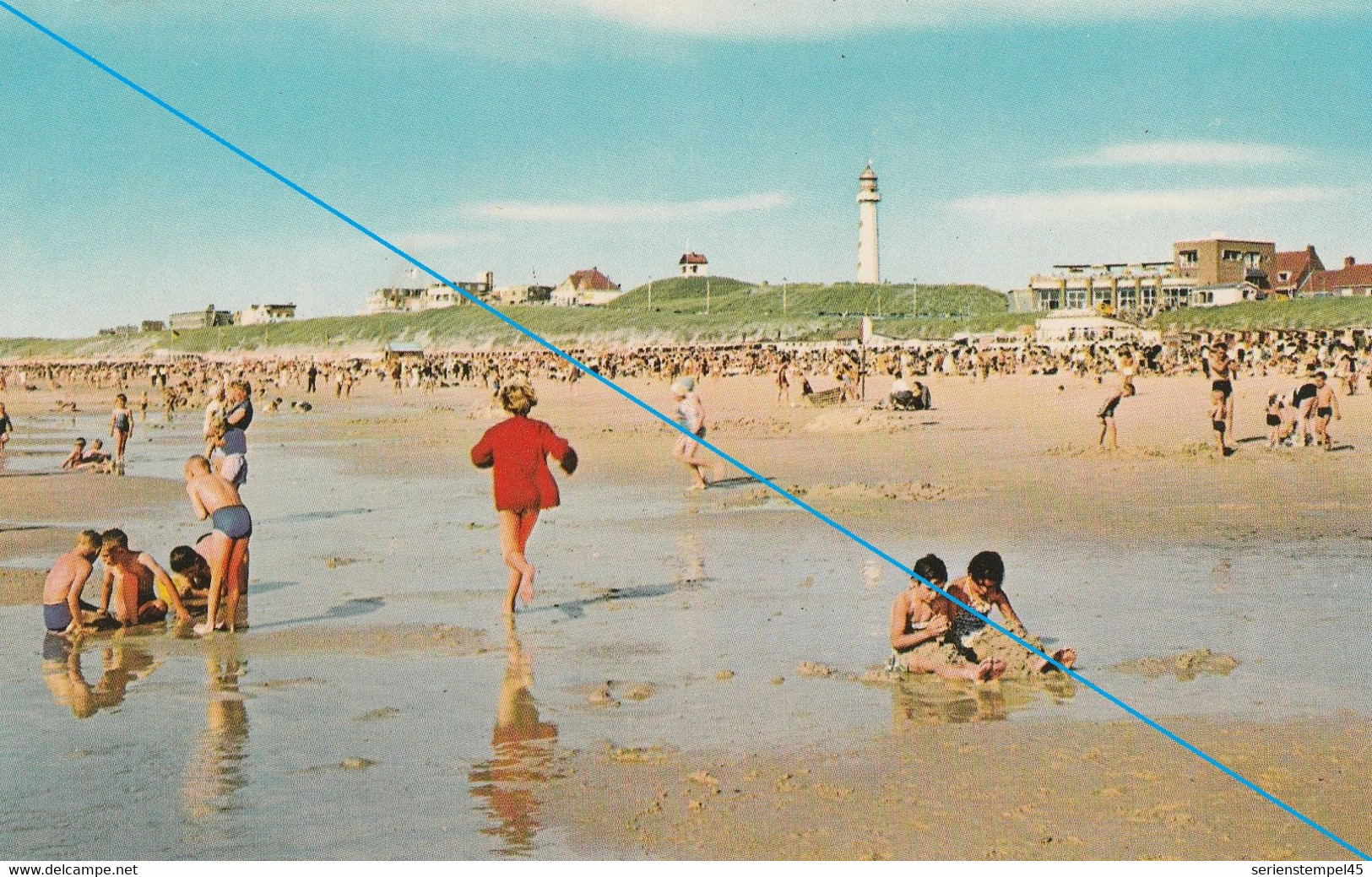 Ak Niederlande  Nord-Holland  Egmond Aan Zee Strandgesicht Farbig - Egmond Aan Zee