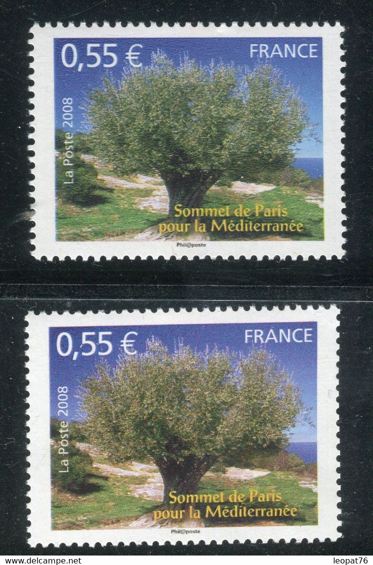 Variété Sur N°Yvert 4259 - 1 Violet + 1 Bleu - Neufs ** - Réf V 864 - Neufs