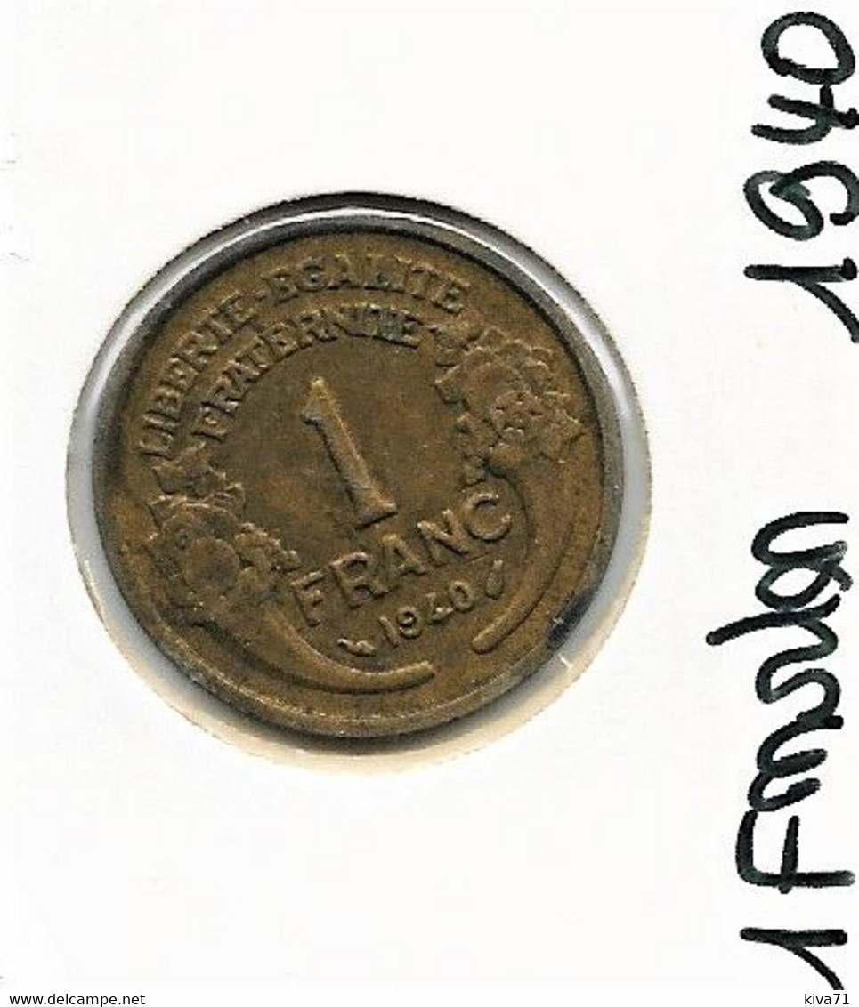 1 Franc  "Morlon" 1940  SPL - 1 Franc