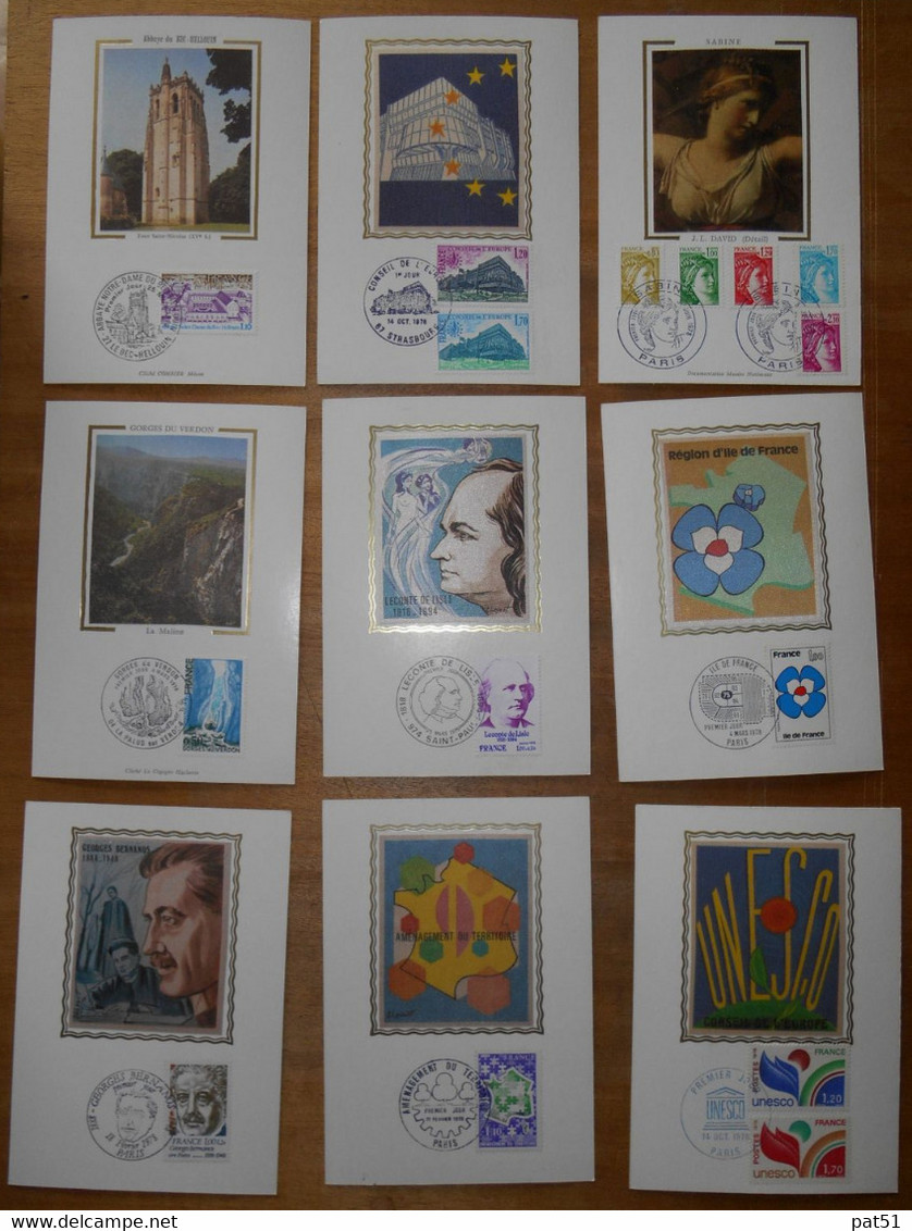 Lot De 55 Cartes MAXIMUM SOIE - FDC 1 ER Jour - 1978 - Collections, Lots & Séries