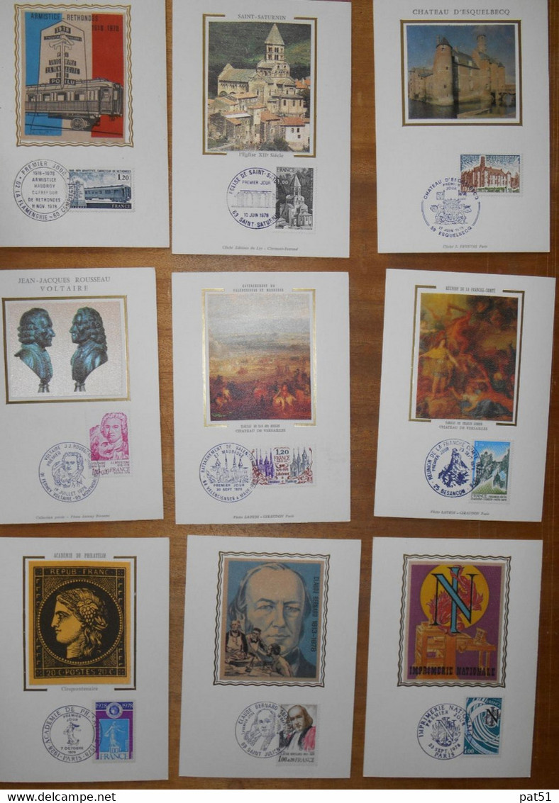 Lot De 55 Cartes MAXIMUM SOIE - FDC 1 ER Jour - 1978 - Collections, Lots & Séries