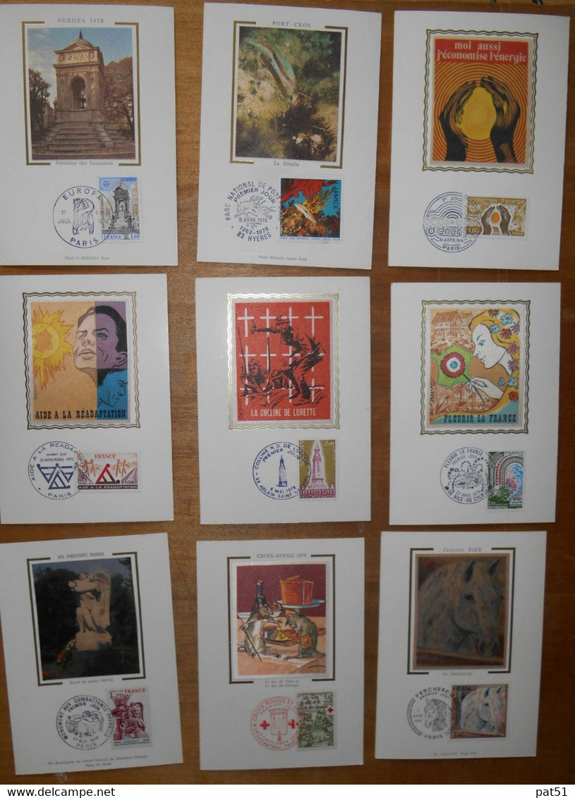 Lot De 55 Cartes MAXIMUM SOIE - FDC 1 ER Jour - 1978 - Collections, Lots & Series