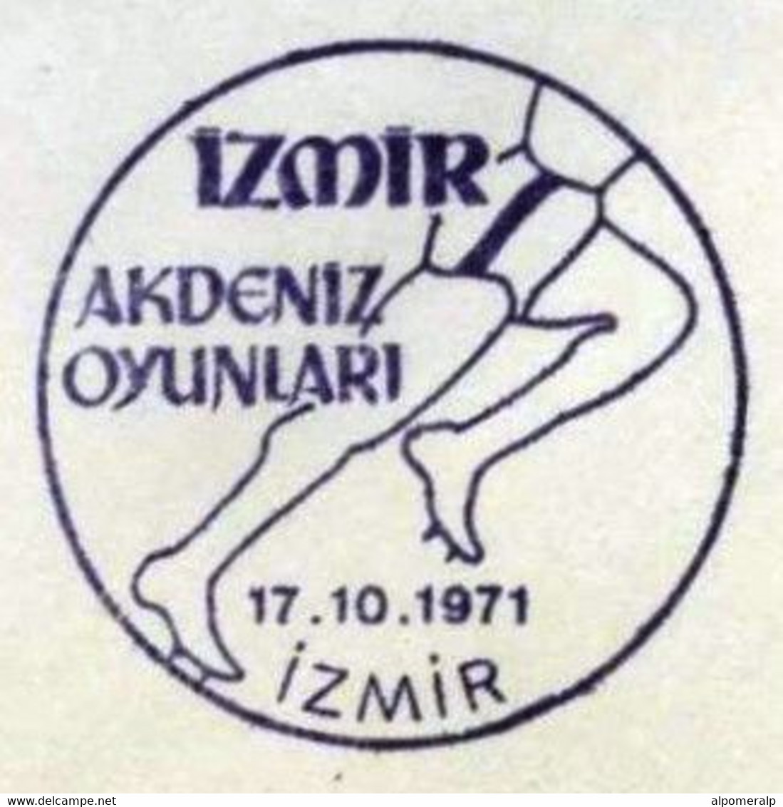 Türkiye 1971 Athletics, Izmir Mediterranean Games | Special Cover, Oct. 17 - Covers & Documents