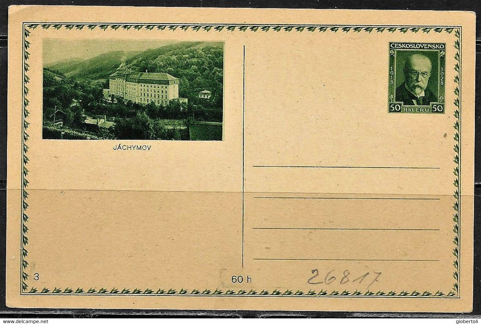 Cecoslovacchia/Czechoslovakia/Tchécoslovaquie: Intero, Stationery, Entier, Terme Di Jachymov, Term Di Jachymov, Termes D - Kuurwezen