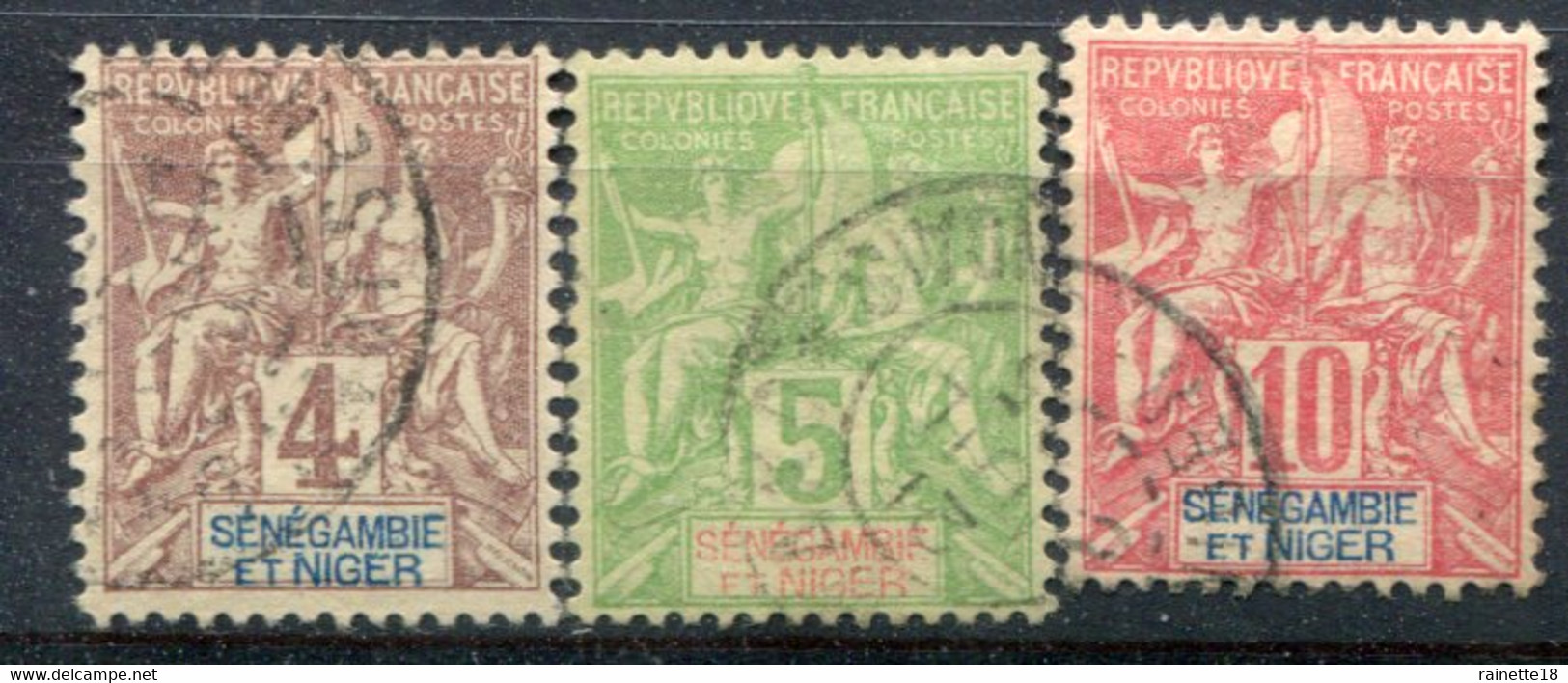 Sénégambie Et Niger      3/5  Oblitérés - Used Stamps