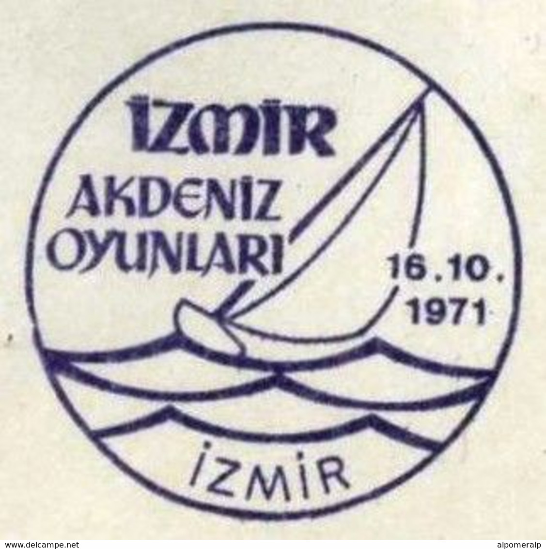 Türkiye 1971 Sailing, Izmir Mediterranean Games | Special Cover, Oct. 16 - Covers & Documents