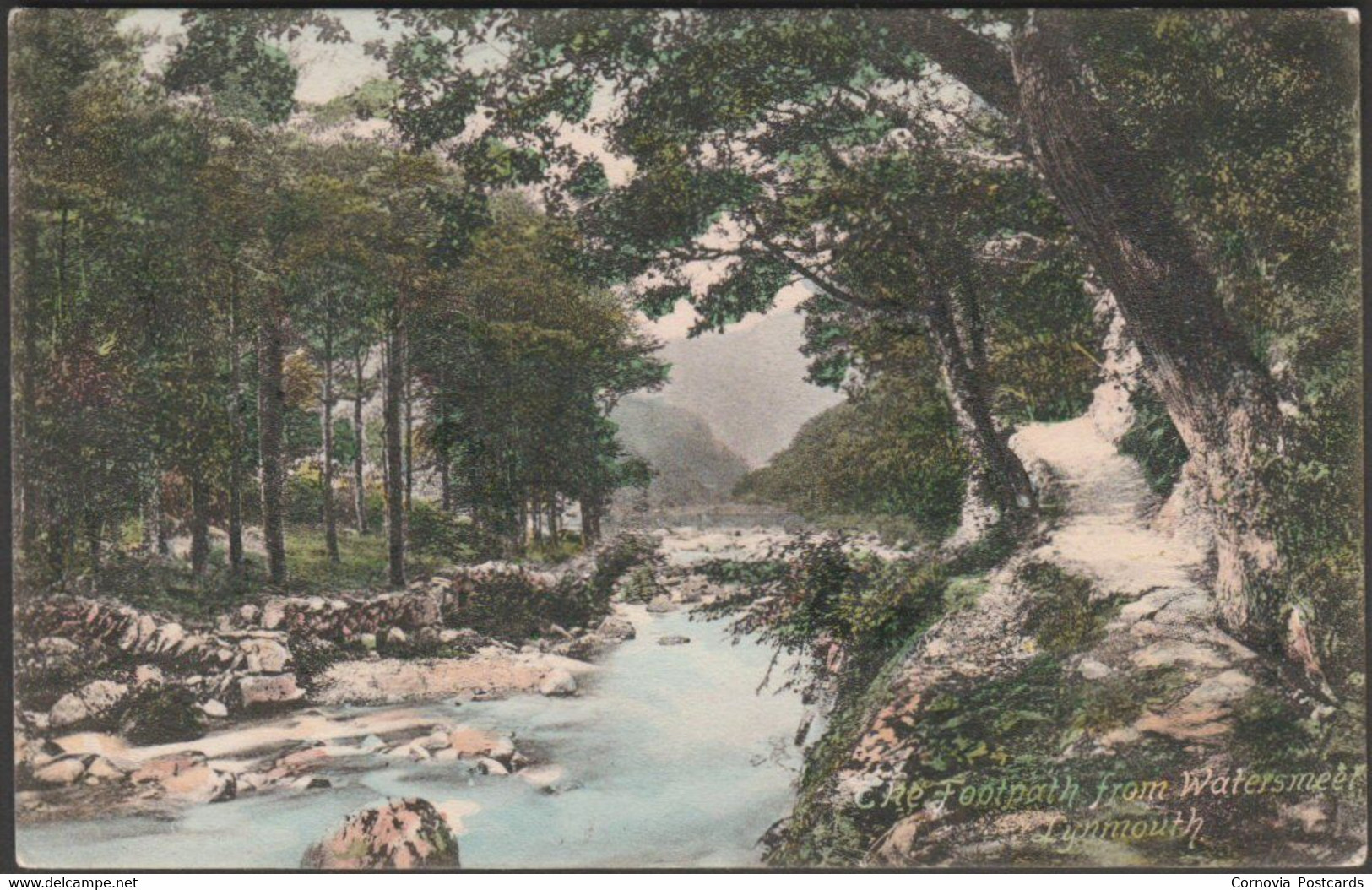 The Footpath From Watersmeet, Lynmouth, C.1905 - Frith's Postcard - Lynmouth & Lynton