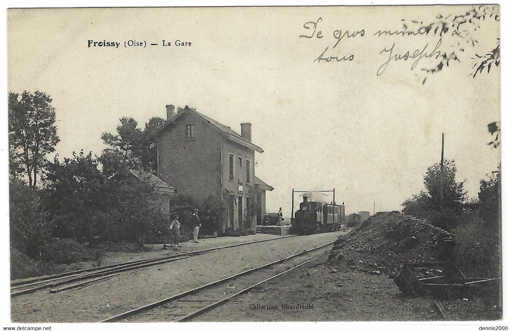 FROISSY (60) - La Gare - TRAIN EN MARCHE - Ed. Collection Dhardivillé - Froissy