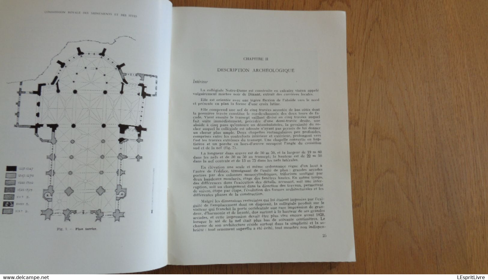 BULLETIN DE LA COMMISSION ROYALE DES MONUMENTS II 1950 Architecture Collégiale Dinant Muizen Hospitaal Gent Aarschot