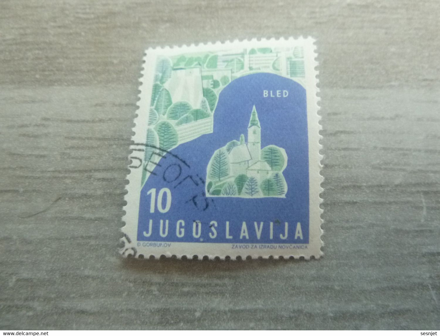 Jugoslavija - Bled - Val 10 - Vert Et Bleu - Oblitéré - - Gebraucht