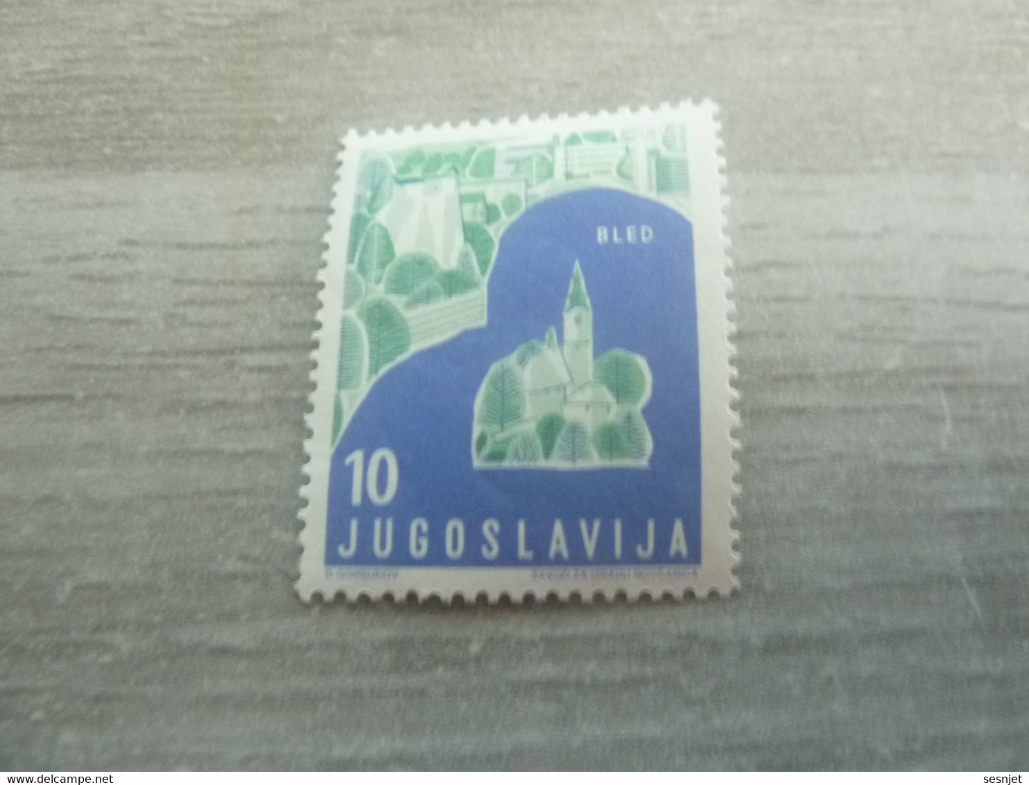 Jugoslavija - Bled - Val 10 - Vert Et Bleu - Neuf Sans Charnière - - Gebruikt