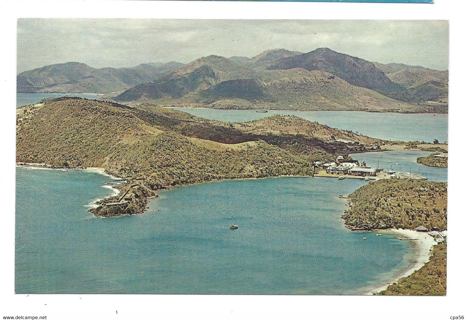 ANTIGUA - CARIBBEAN - Vue Aérienne English Harbor - PAN AM Postcard - Antigua En Barbuda