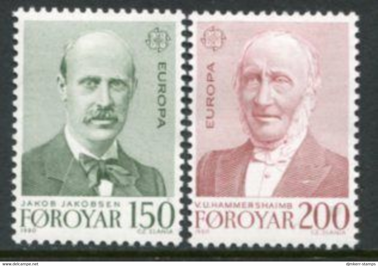 FAROE IS. 1980 Europa: Personalities  MNH / **.  Michel 53-54 - Färöer Inseln