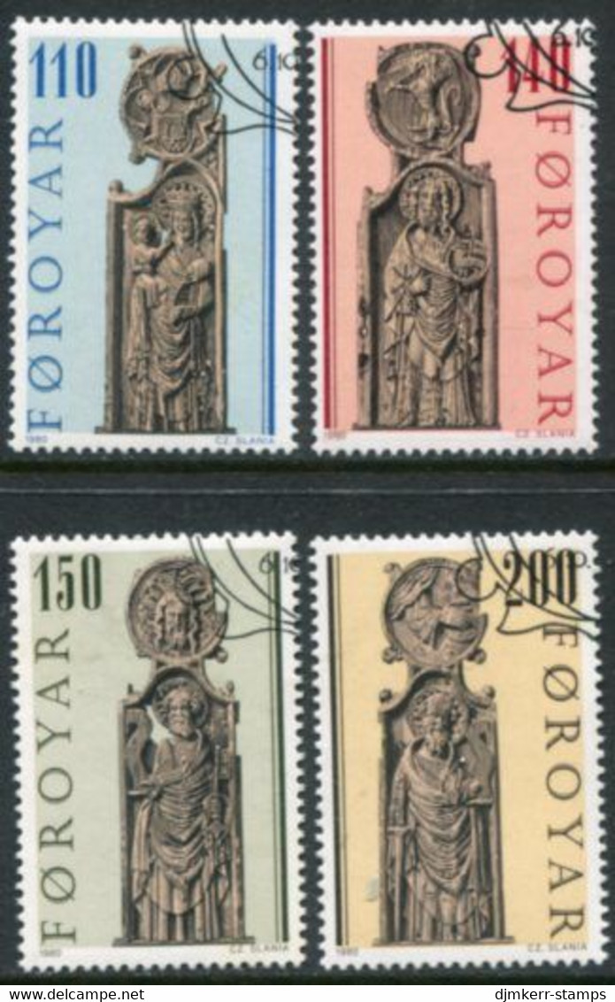 FAROE IS. 1980 Church Pew-ends Used  Michel 55-58 - Färöer Inseln