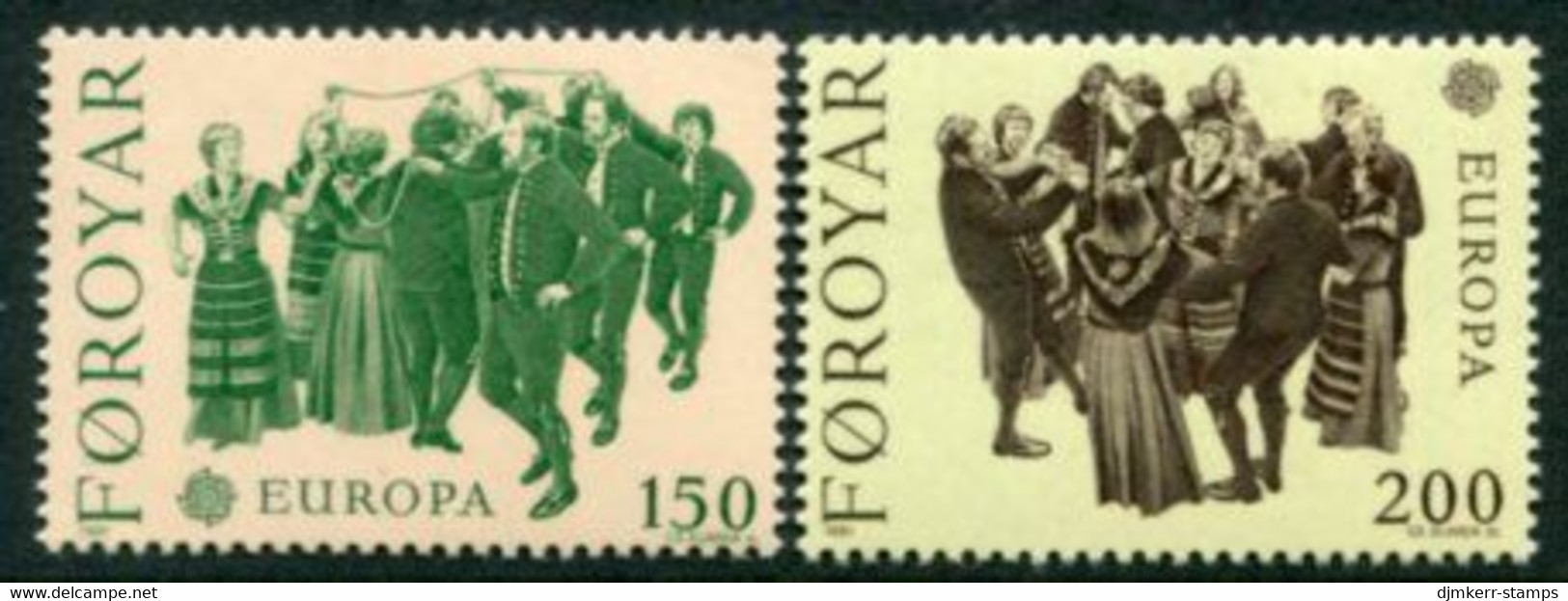 FAROE IS. 1981 Europa: Folklore MNH / **.  Michel 63-64 - Isole Faroer