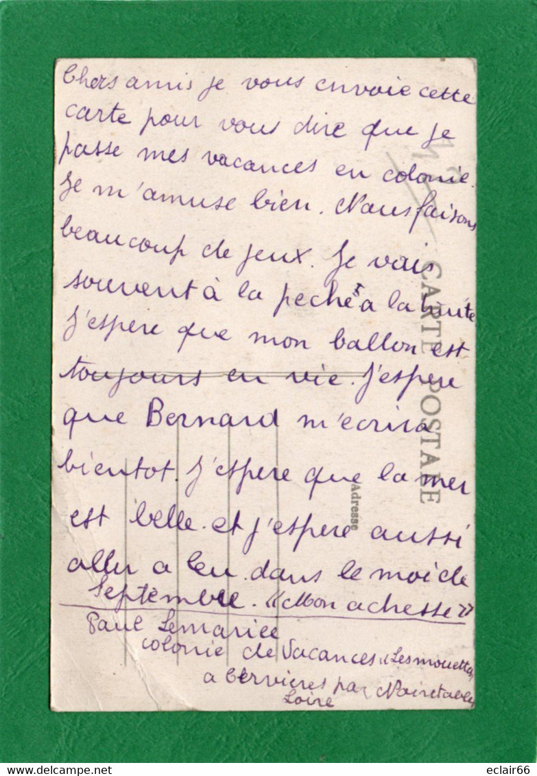 42 NOIRÉTABLE  PIERRE BRANLANTE SUR LA ROUTE DE CERVIÈRES C P A Année 1920 EDIT GOSTE - Noiretable