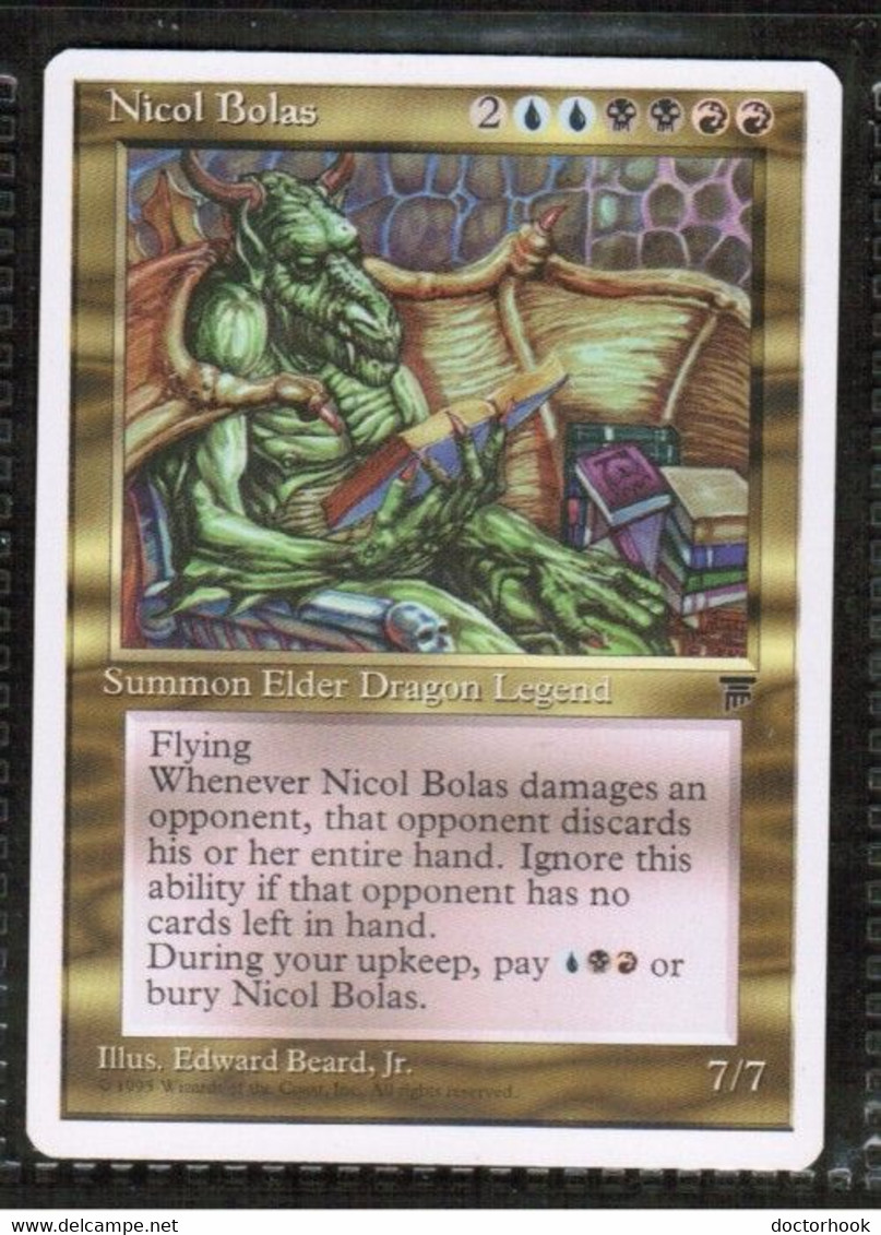 MAGIC The GATHERING  "Nicol Bolas"---CHRONICLES (MTG--138-8) - Other & Unclassified