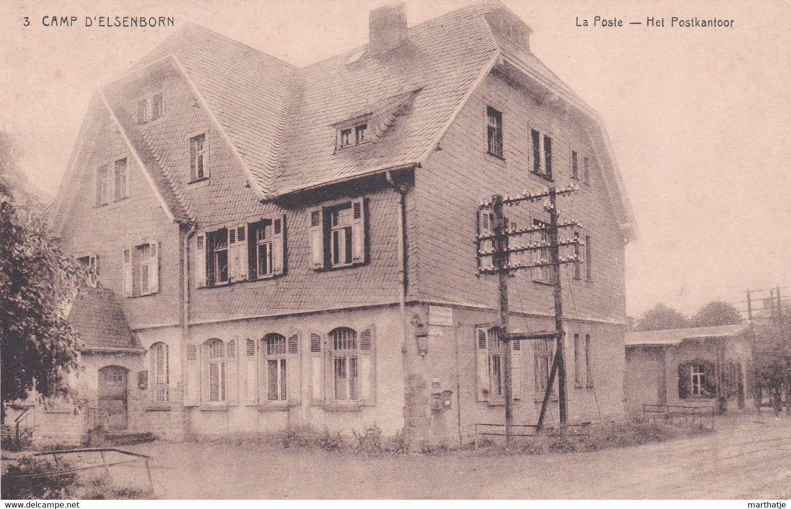 3 - Camp D'Elsenborn - La Poste - Het Postkantoor - Elsenborn (Kamp)