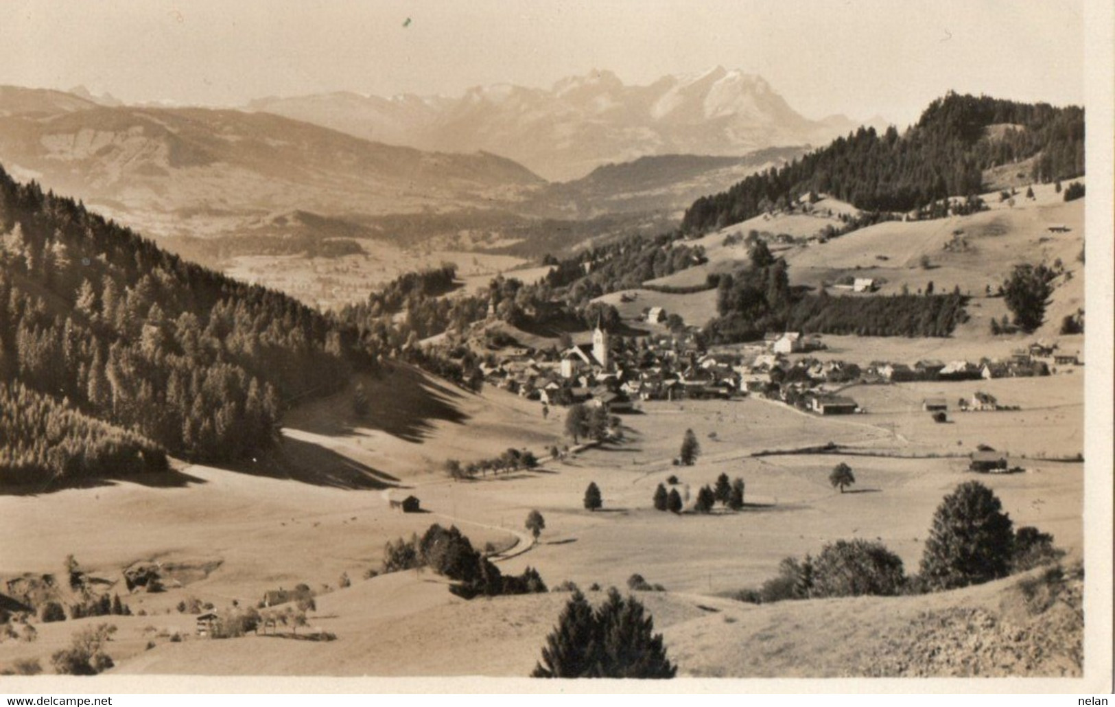 OBERSTAUFEN  - ALLGAU MIT BLICK AUF SANTIS UND ALTMANN (SCHWEIZ) - F.P. - STORIA POSTALE - Oberstaufen