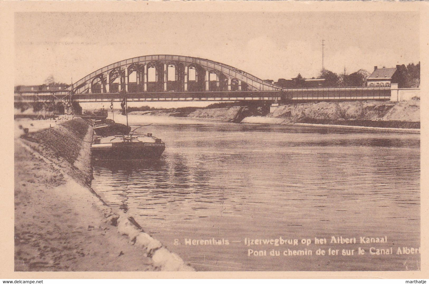 8. Herenthals - Ijzerwegbrug Op Het Albert Kanaal - Pont Du Chemin De Fer Sur Le Canal Albert - Herentals