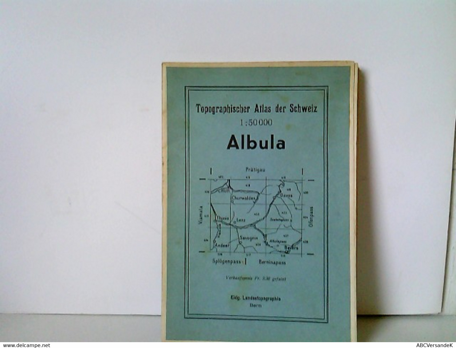 Topographischer Atlas Der Schweiz. Albula. Maßstab 1 : 50 000. Gefalzt - Suisse