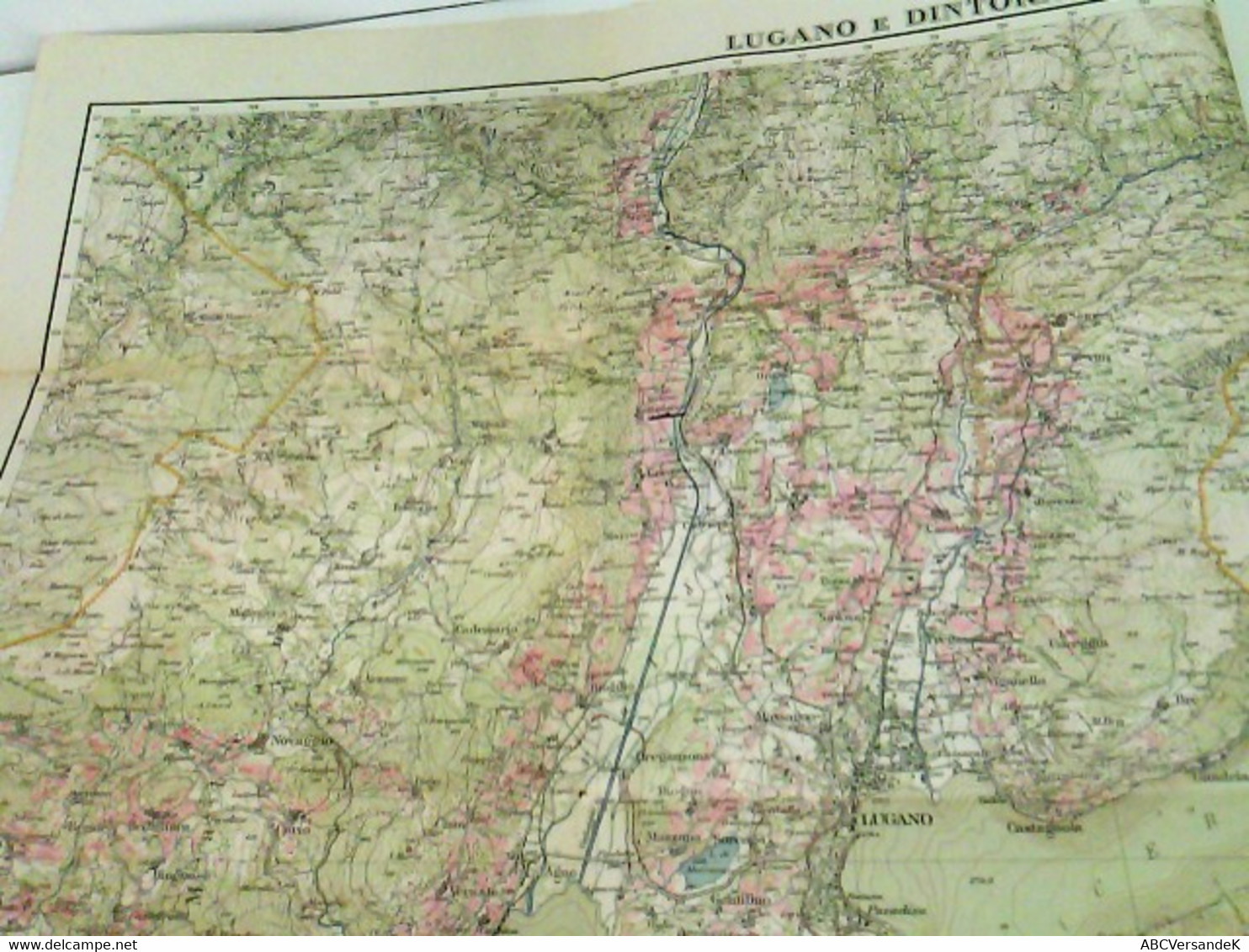 Atlante Topografico Della Svizzera. Lugano E Dintorni. Maßstab / Scala Di 1 : 50 000 - Switzerland