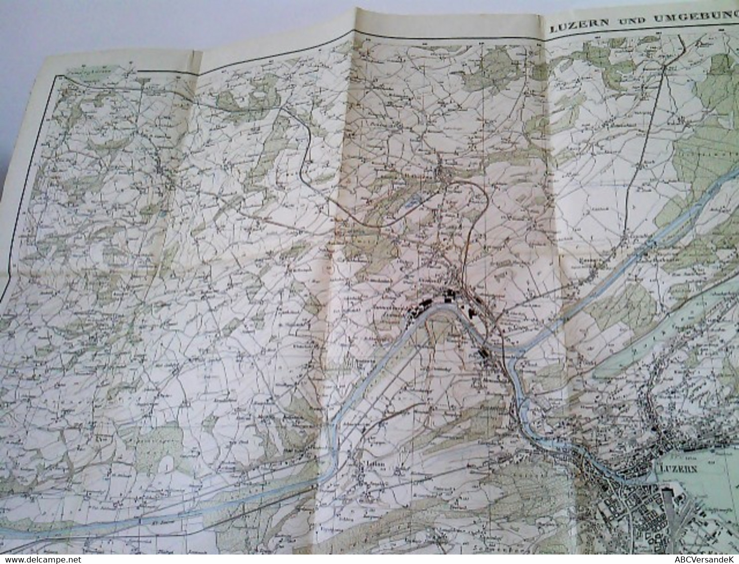 Topographischer Atlas Der Schweiz. Luzern Und Umgebung. Maßstab 1 : 25 000. Gefaltet - Suiza