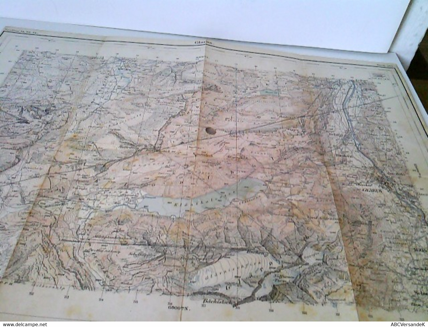 Topographischer Atlas Der Schweiz (Siegfriedatlas). Blatt 263: Glarus. Maßstab 1 : 50 000. Gefaltet, Ausgabe A - Suiza