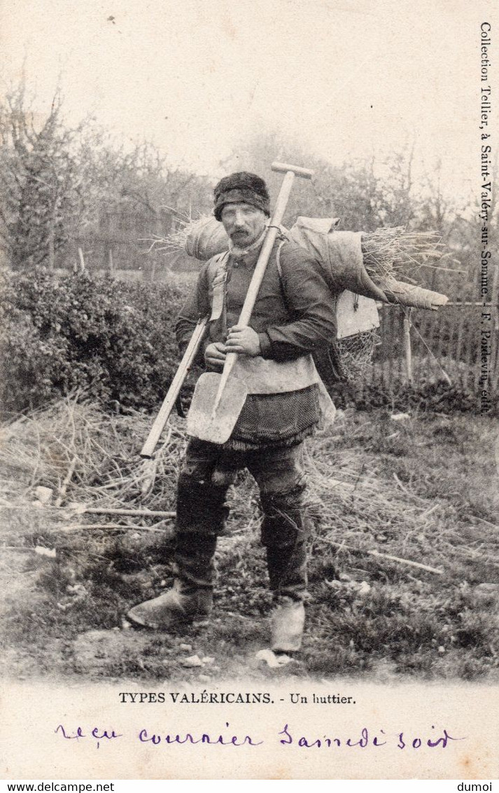 SAINT VALERY Sur SOMME  -  3 Cartes - Un Huttier  - Un Pêcheur Au Parc - Une Verrotière - Saint Valery Sur Somme