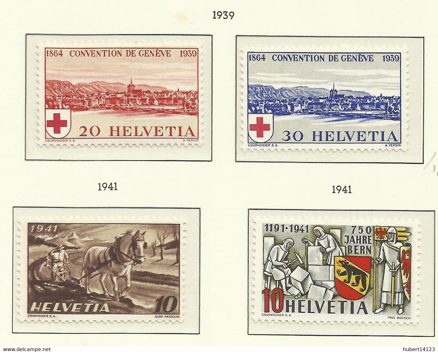 SUISSE 1939 1941 N° 342 343 367 370 371 à 374  MNH Neuf Sans Charnière 358 à 366 Oblitérés - Unused Stamps