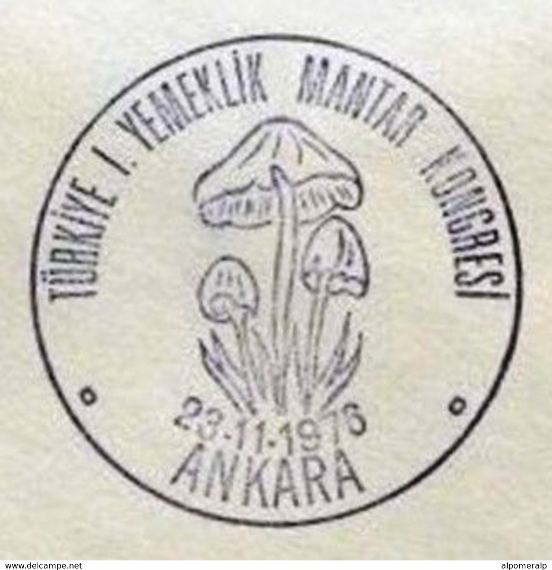 Turkey 1976 Edible Mushrooms Congress | Special Cover, Nov 23 - Cartas & Documentos