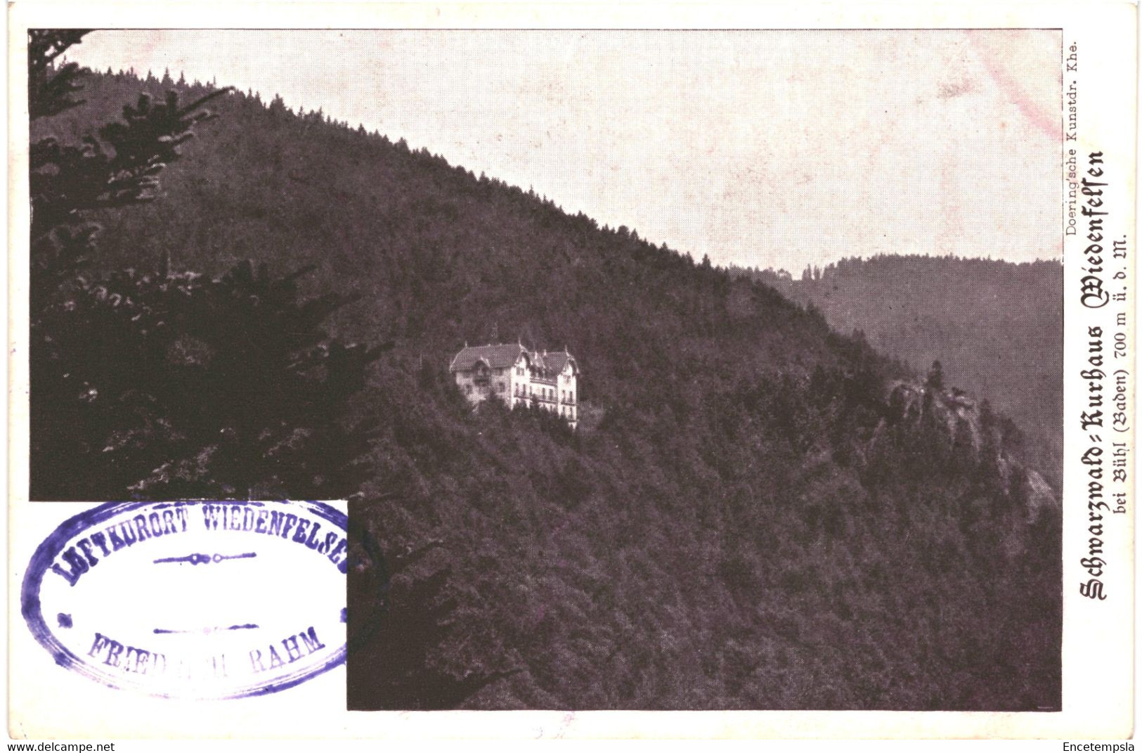 CPA-carte Postale Germany-  Bühlertal-Scharzwald Kurhaus Wiedenfelsen  Début 1900  VM43720+ - Buehlertal