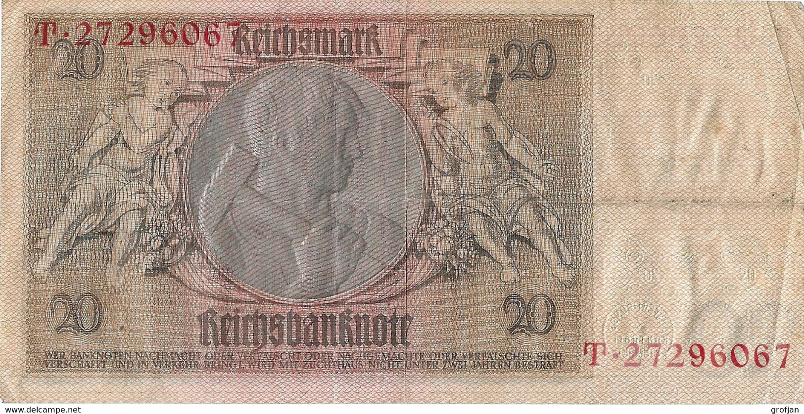 Deutschland - 20 Reichsmark 1929 - 20 Mark