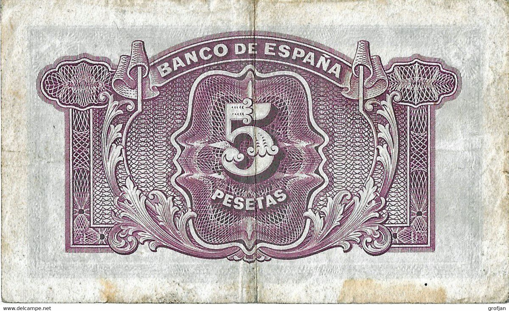 Spanien - Spain - 5 Pesetas 1935 - 5 Peseten
