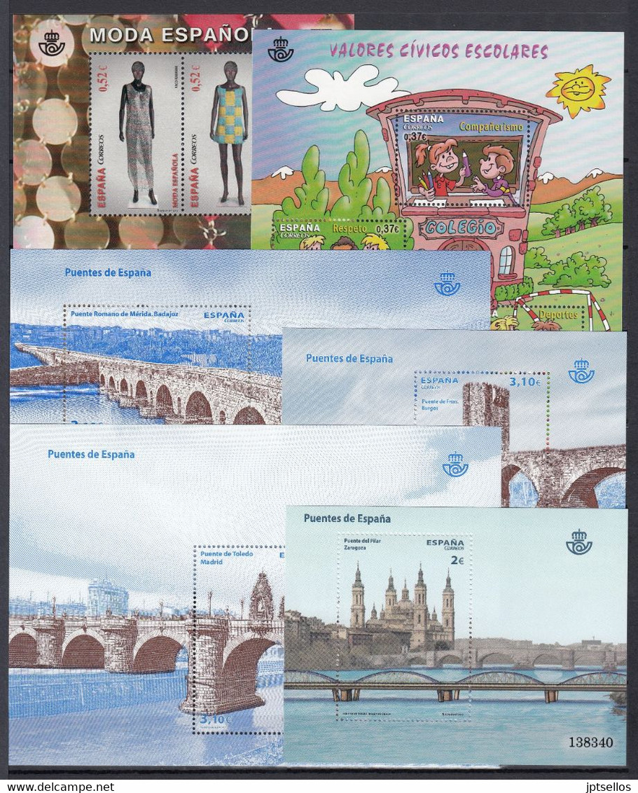 ESPAÑA 2013 Nº 4763/4837 AÑO COMPLETO NUEVO, MNH **, 49 SELLOS,17 HB,1 CARNET,1 MP - Años Completos