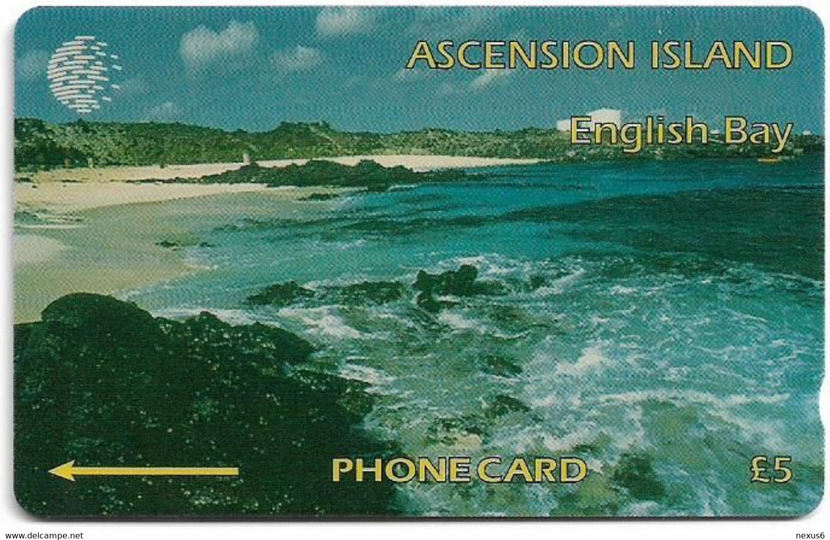 Ascension Island - C&W - GPT - 6CASA - English Bay, 1994, 5.000ex, Used - Ascension (Ile De L')