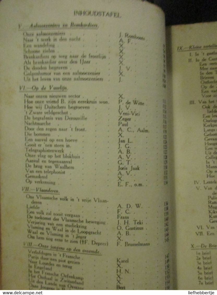 Uit Soldatenpennen - Door M. Cordemans En J. Muyldermans - 1917 - WO I - 1914-1918 - Guerra 1914-18