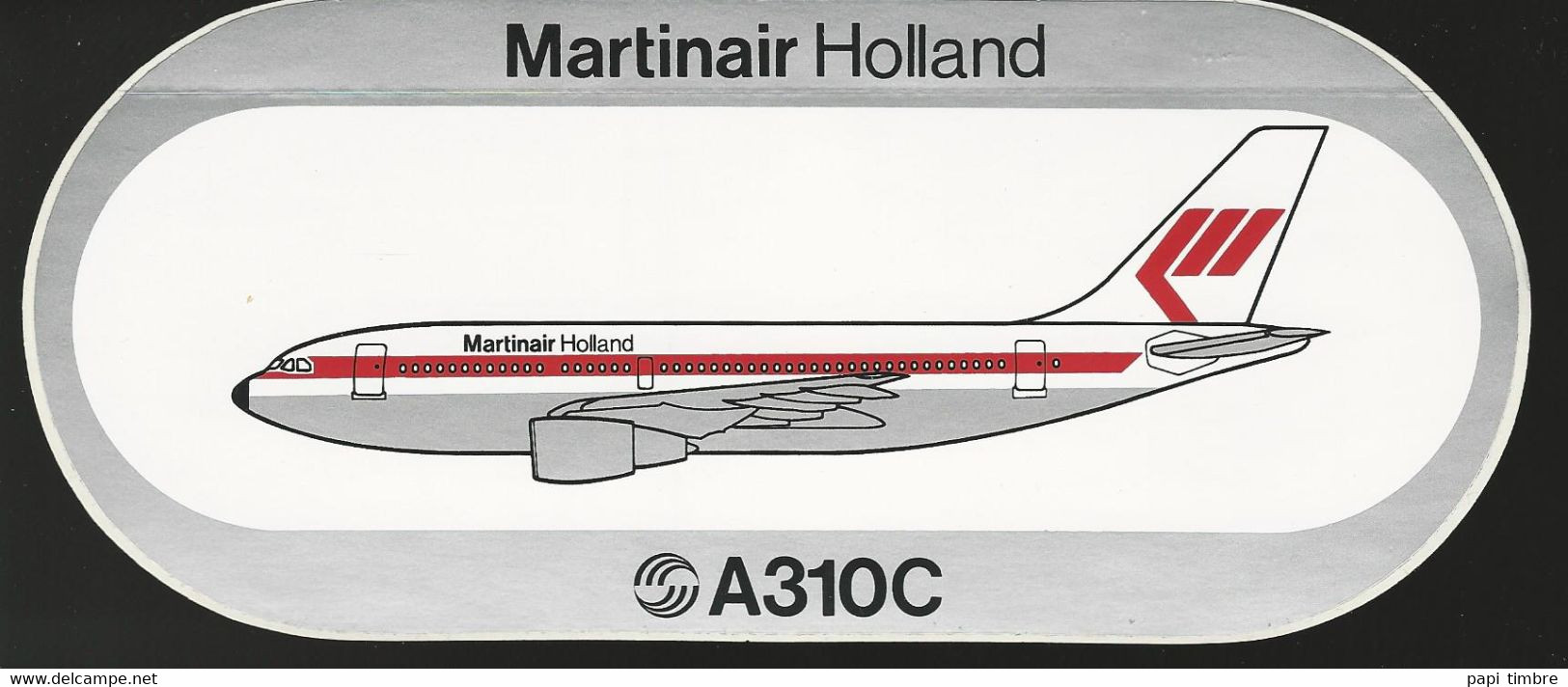 Lot De 3 Autocollants - Airbus - A300 - A310C - Autocollants